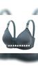 Front Clasp Design, Adjustable Straps, Non-removable Pads, Textured Fabric Provides Support and Comfort for All-season Wear, Black, Comfort Underwear