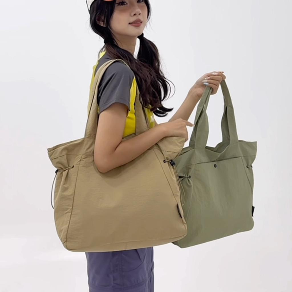 Nylon Bag Women's Large Capacity Shoulder Bag Student Class Commuter Tote Bag
