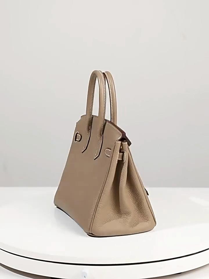 2025 First-layer Cowhide Women's Bag, High-end Platinum Bag, Fashion Temperament, Genuine Leather Women's Bag, Classic Versatile Handbag