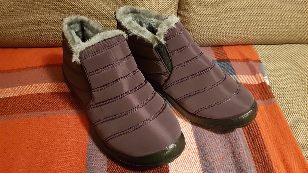 waterproof warm slip ons