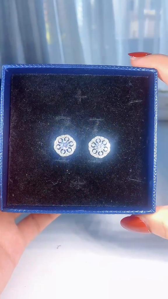 Lindon 925 Sterling Silber Moissanit Zirkon Ohrringe Tropfen Ohrringe für Frauen Hochzeit Party Geschenke