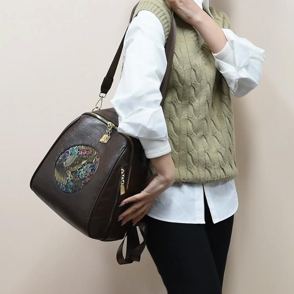 Multifunctional Shoulder Bag Women's Lightweight Travel Backpack