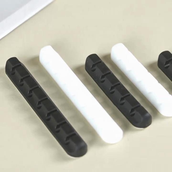 5 Slot Cable Clips USB Cable Organizer Silicone Cable Winder Desktop Tidy Management Clips Cable Holder For Mouse Keyboard Headphone Wire Organizer