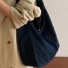 Borsa a Spalla Monocolore Borsa Tote in Denim da Donna