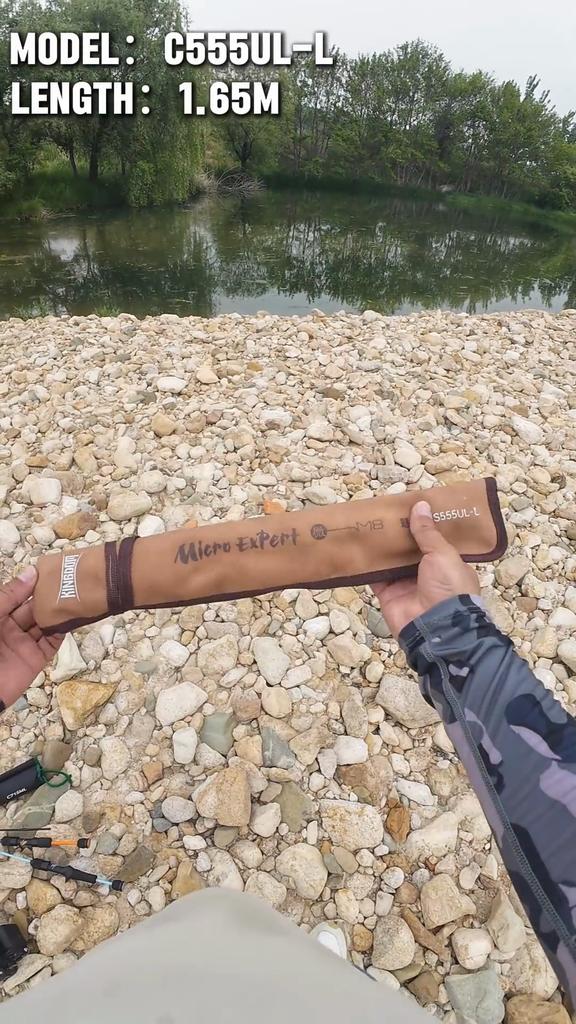 Kingdom Micro Expert Fishing Rods 4/5 Section 1.5m/1.65m MF Casting Rod Spinnng Rod UL UL-L FUJI Guide Ring 61.9g Travel Ultra Light