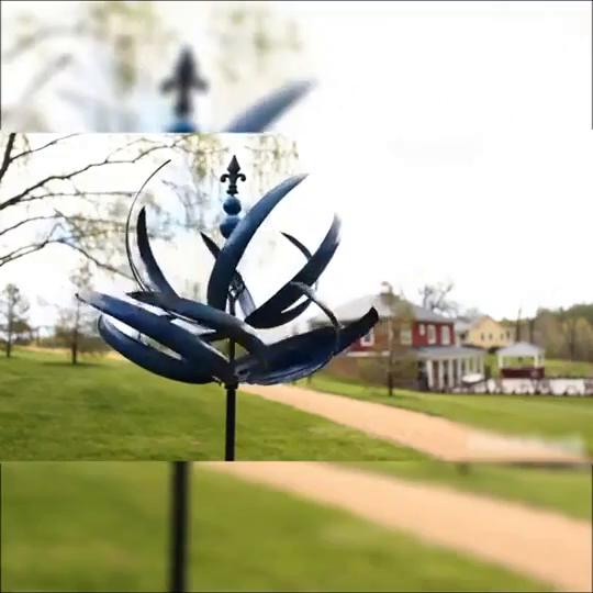 Harlow Wind Spinner Rotator Iron Inground Windmill Garden Harlow Wind Spinner Rotator Home Garden Decoration