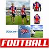 T-shirt JERSEY Football Soccer United Kingdom England UK 3D Print Flag National CHEER Short Sleeve Training Round Neck Sport Uniform Unisex Men Women