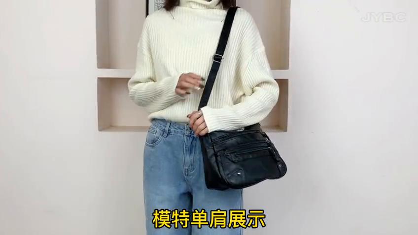 Vysoce kvalitní dámské měkké kožené kabelky přes rameno Vícevrstvé klasické crossbody kabelky Luxusní designová kabelka a peněženka