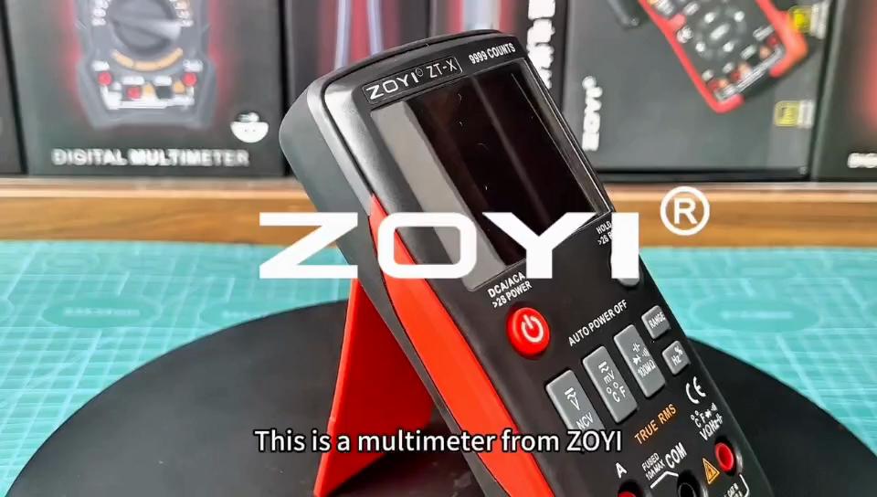 ZOYI ZT-X Digital Multimeter T-RMS Auto Range EBTN LCD DC AC Voltmeter Ammeter Current Capacitor Ohm temp Hz NCV Tester