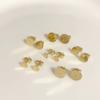 Copper Circular Flat Non Hanging Earrings For DIY Jewelry Making Craft Accessories