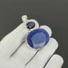 Elegant Blue Sapphire Gemstone Pendant, 925 Sterling Silver Jewelry, Silver Pendant, Unique Jewelry, Necklace Pendant For Birthday Gifts