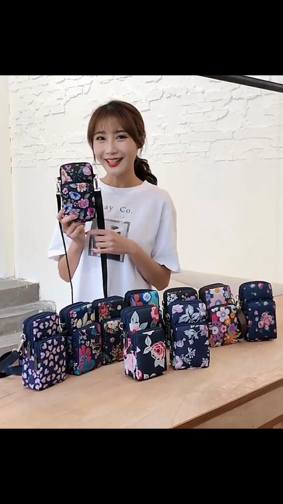 Peněženka na mobilní telefon Dámská Mini Messenger Bag Volný čas Sportovní Taška na předloktí