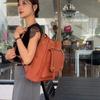 Mochila para Mujer PU Cuero Suave Bolso de Hombro de Doble Uso Mochila de Gran Capacidad