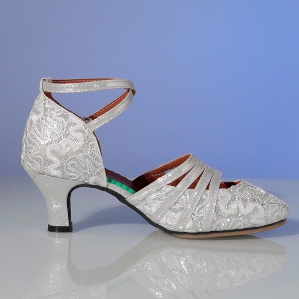 Scarpe da Ballo Moderno da Sala da Ballo per Donne Adulte Suola in Gomma Morbida 5,5 cm Scarpe da Ballo Standard Scarpe da Ballo Tango Salsa Party