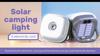 Digital Display Solar Camping Lamp 5 Modes Zoomable Type C Fast Charging Overcharge Protection 1000mAh for Garden Tent Outdoor
