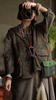 Johnature Vintage Women Coats V-Neck Sleeveless Print Floral Button Patchwork Pockets Autumn Coats