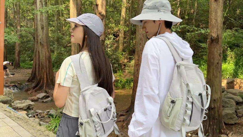 Contrast Color Backpack Student Travel Lightweight Backpack Large Capacity Backpack