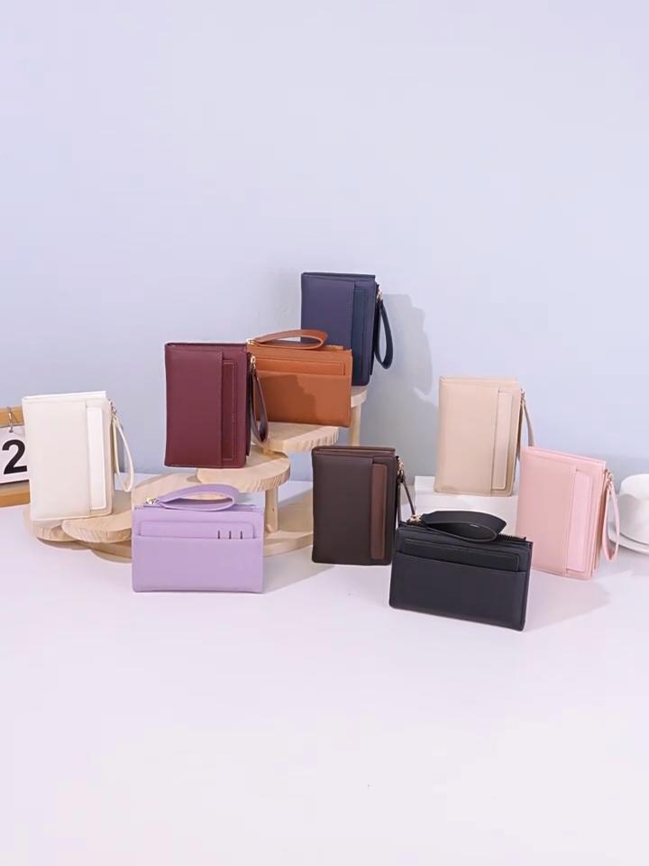 Ladies, Wallet, Double Fold, Multi Card Slot, Handbag, Small Bag, Zero Wallet