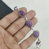 Purple Turquoise Gemstone Handmade 925 Sterling Silver Bracelet, Purple Turquoise Bracelet For Wife , Unisex Bracelet Engagement Gift