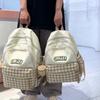 Children's Schoolbag Women's Plaid Backpack Student Backpack