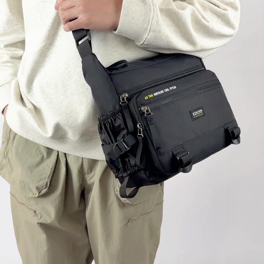 Casual Sports Men's Large Capacity Multi-compartment Shoulder Bag