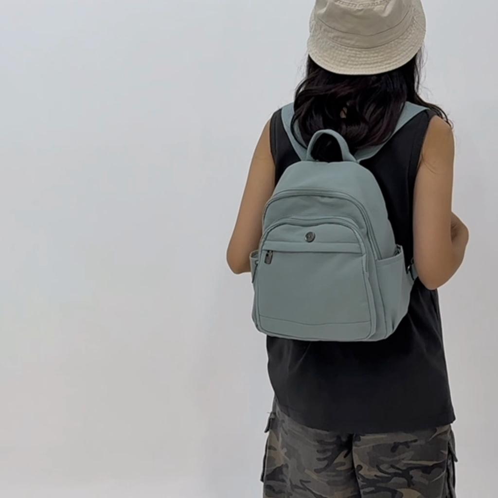 Damen Rucksack Nylon Studenten Schultasche Leichte Reisetasche