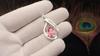 Pink Tourmaline Gemstone 925 Sterling Silver Zircon Jewelry Elegant Chain Pendant 1.4" For Gift CZP-16-4