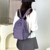 Women's Small Nylon Backpack Lightweight Waterproof Daypack with Front Pocket for Travel Daily Use