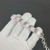Pink Kunzite Bracelet 925 Sterling Silver Bracelet Adjustable Chain Bracelet Handmade Boho Bracelet Pink Kunzite Gemstone Jewelry Wife Gifts