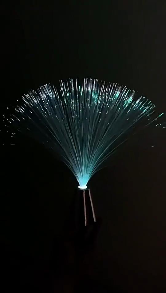 Creative Multicolor LED Fiber Optic Night Lamp, USB Powered Starry Sky Light, Color-Changing Atmosphere Lamp for Bedroom Home Decor & Gift