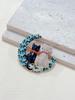 New Fashionable and Delicate Alloy Rhinestone Cat Moon Brooch Versatile Temperament Women's Clothing Corsage Jewelry Pin