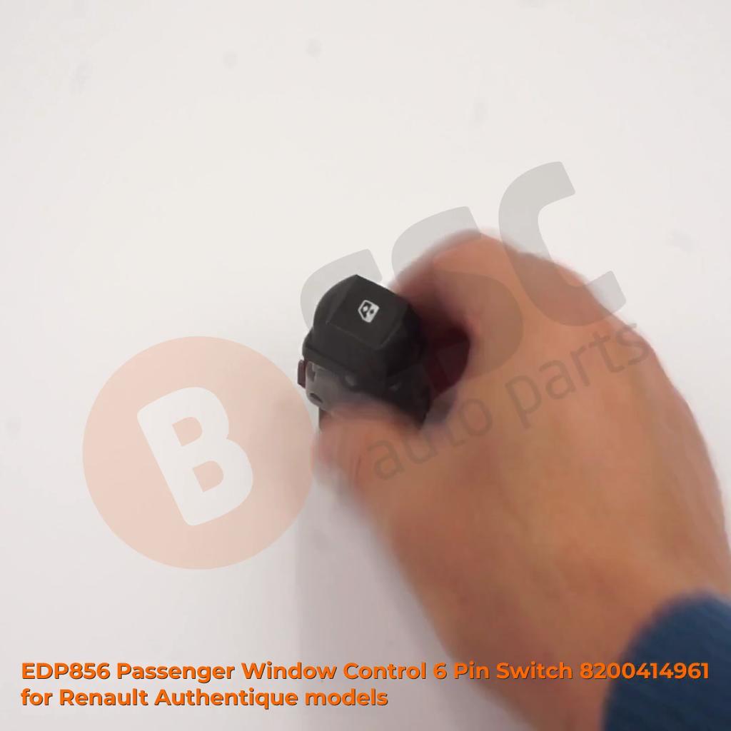 ESC Auto Parts EDP856 Passenger Window Control 6-Pin Switch 8200414961 for Renault Authentique models Ship From Turkey