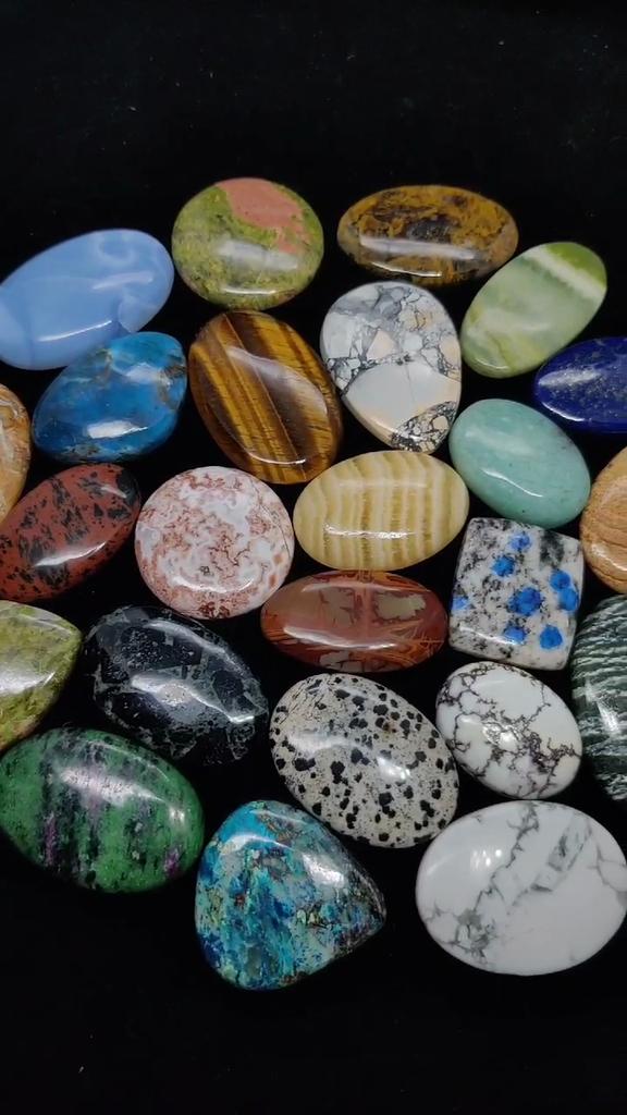 Natural Gemstone Cabochon, All Type Of Jasper And Agate And Quartz Cabochon, Mix Shapes And Sizes Polish Cabochon Lot.
