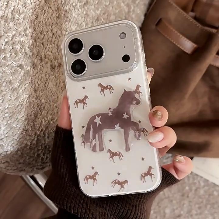 Creative Pony Phone Case for iPhone 15, iPhone 16, iPhone 17 Pro Max