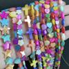 21-65 ks Prírodné mušľové Korálky Hviezdicové Srdiečkové Kvetinové Pre DIY Náhrdelník Náramok Náušnice Výroba Šperkov