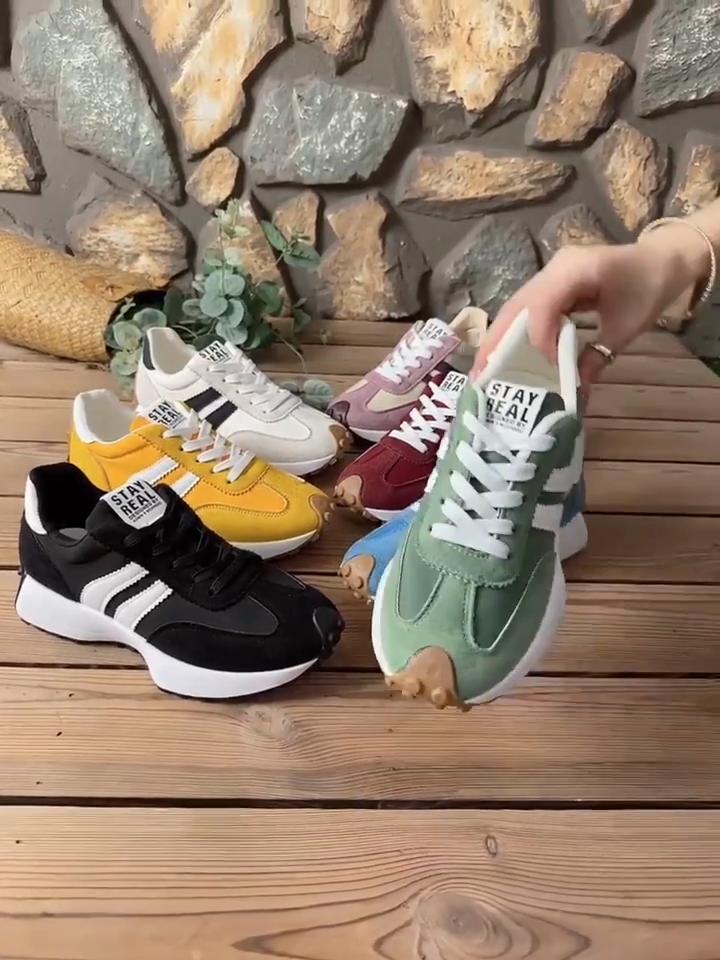 Women's Fashionable Casual Versatile Trendy Sneakers with A Waist Design, Women Shoes