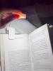 Adjustable reading light with 3 color modes - compact design, perfect for nighttime reading, soft LED eye-friendly light, battery powered.