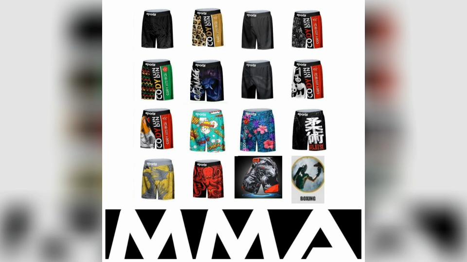 MMA Muay Thai Kickboxing Boxing Shorts Mixed Martial Art UFC Boxer Unisex Men Women Pants Fighting Fitness Gym Training Sport Workout