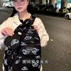 Butterfly Print Junior High School Student Schoolbag Women's Large Capacity Travel Lightweight Backpack with Coin Purse