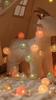 3CM Cotton Balls String Lights Garland Fairy Street Lights Christmas Decorations for Home Outdoor Wedding Garden Patio Lights