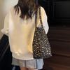 Floral Print Shoulder Bag Women's Large Capacity Bucket Bag Commuter Tote Bag