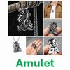 Vintage Retro Captain Mermaid Pendant Necklace Chain Unisex Men Women Fashion Gothic Amulet Talisman Jewelry Party Gift