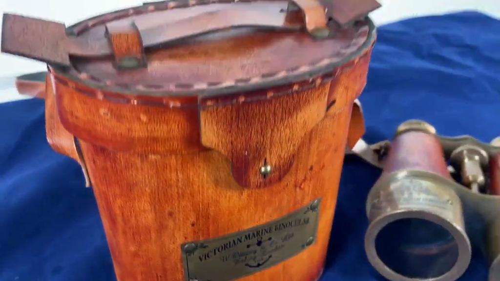 Antik maritim messing monokulær kikkert Vintage nautisk kikkert monokulær