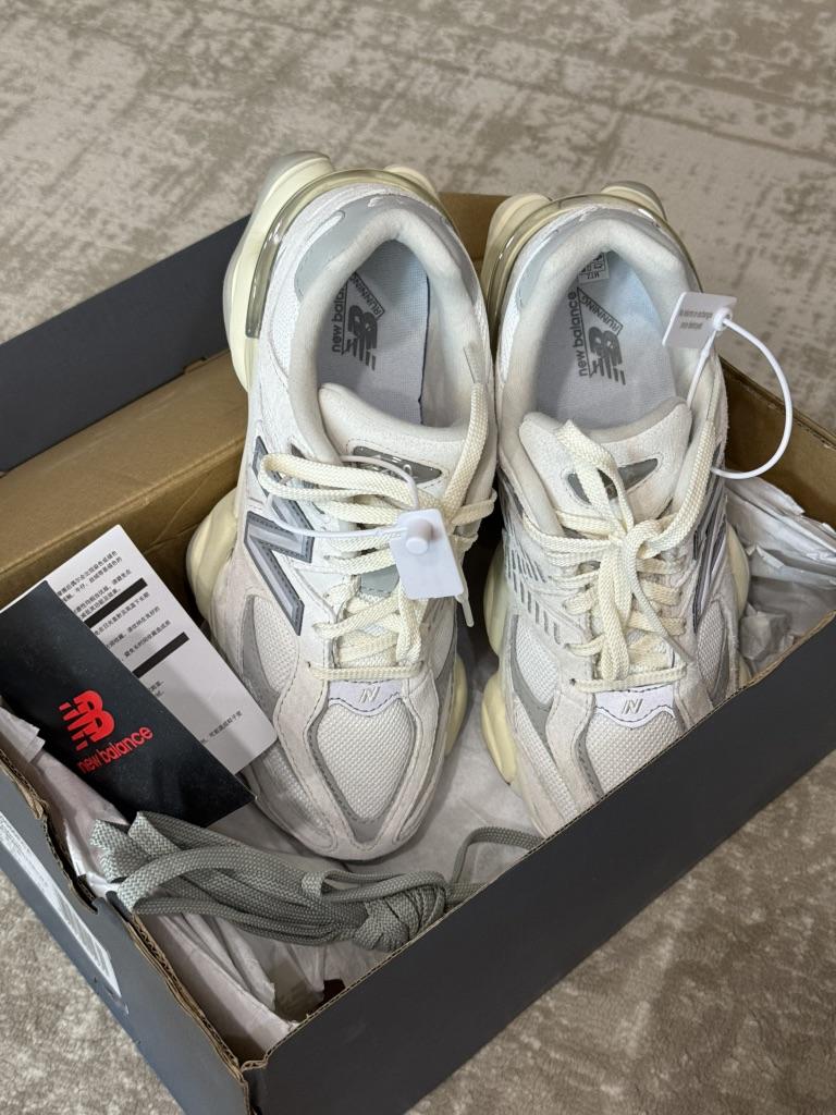 New Balance 9060 Sea Salt Concrete Unisex Sneakers White Silver