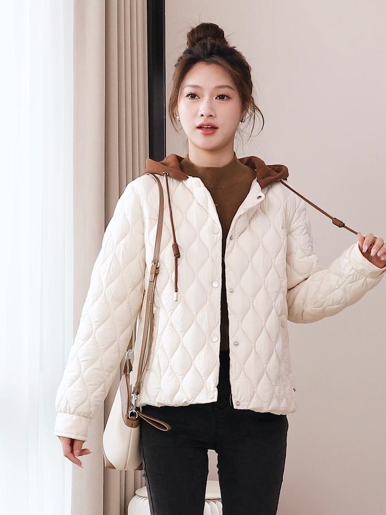 Mode Frau Kurze Parkas Winter Neue in Mäntel Mit Kapuze Beiläufige Lose Dicke Warme Dame Jacken Winter Oberbekleidung