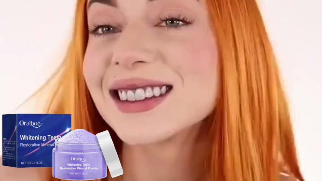 Purple Brightening Tooth Powder Gentle Oral Cleaning Care Fresh Breath Clean Care Teeth