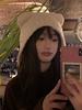 Women's Fashion Korean Style Autumn and Winter Warm Knitted Woolen Earflap Hat Ladies Cute Pullover Teddy Bear Hat