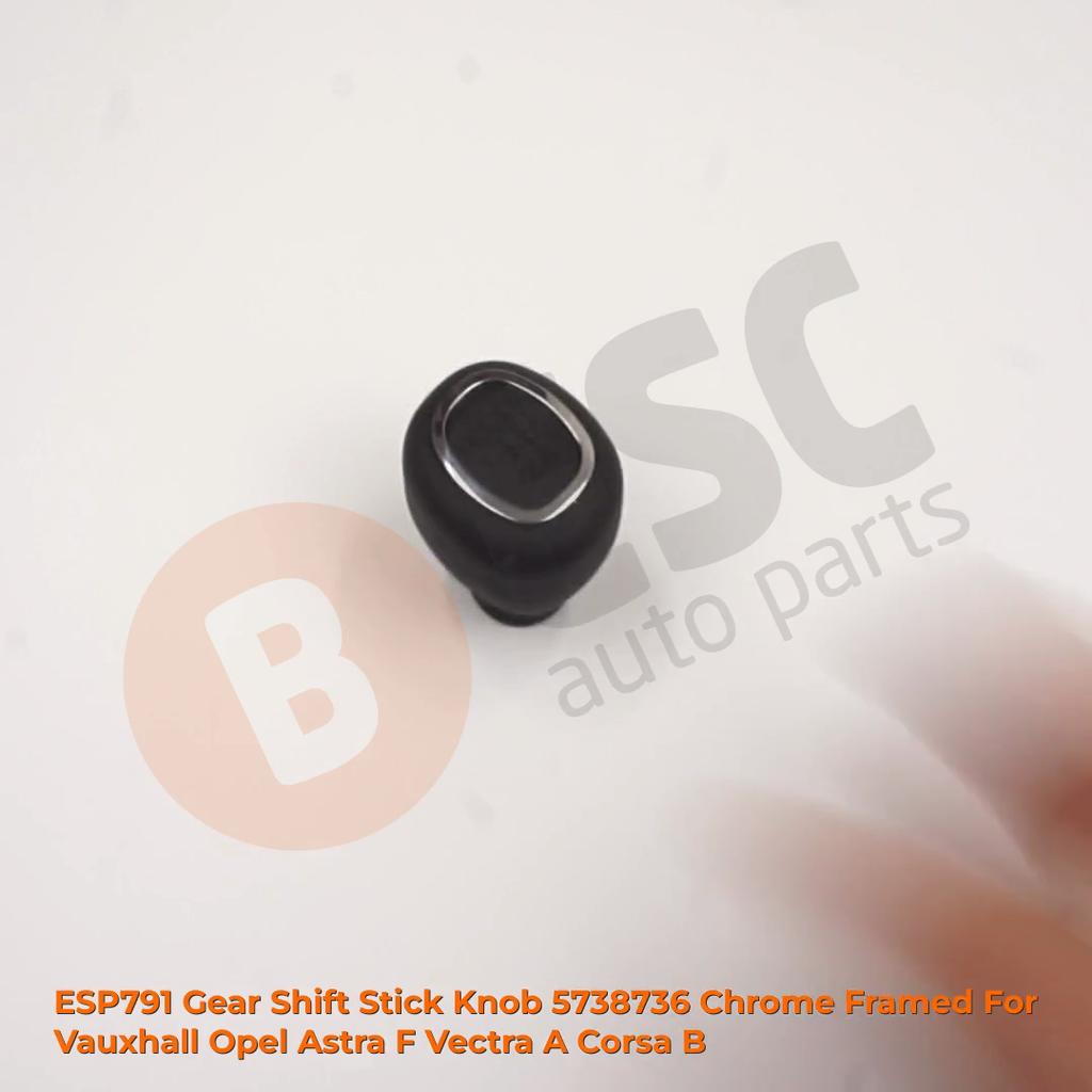 ESP791 Manual 5-Speed Gear Shift Stick Knob Black Chrome Color For Vauxhall Opel Astra F MK3 Vectra A Corsa B MK1 5738736