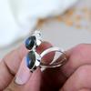 Cat Ring 925 Sterling Silver Labradorite Gemstone Ring For Women