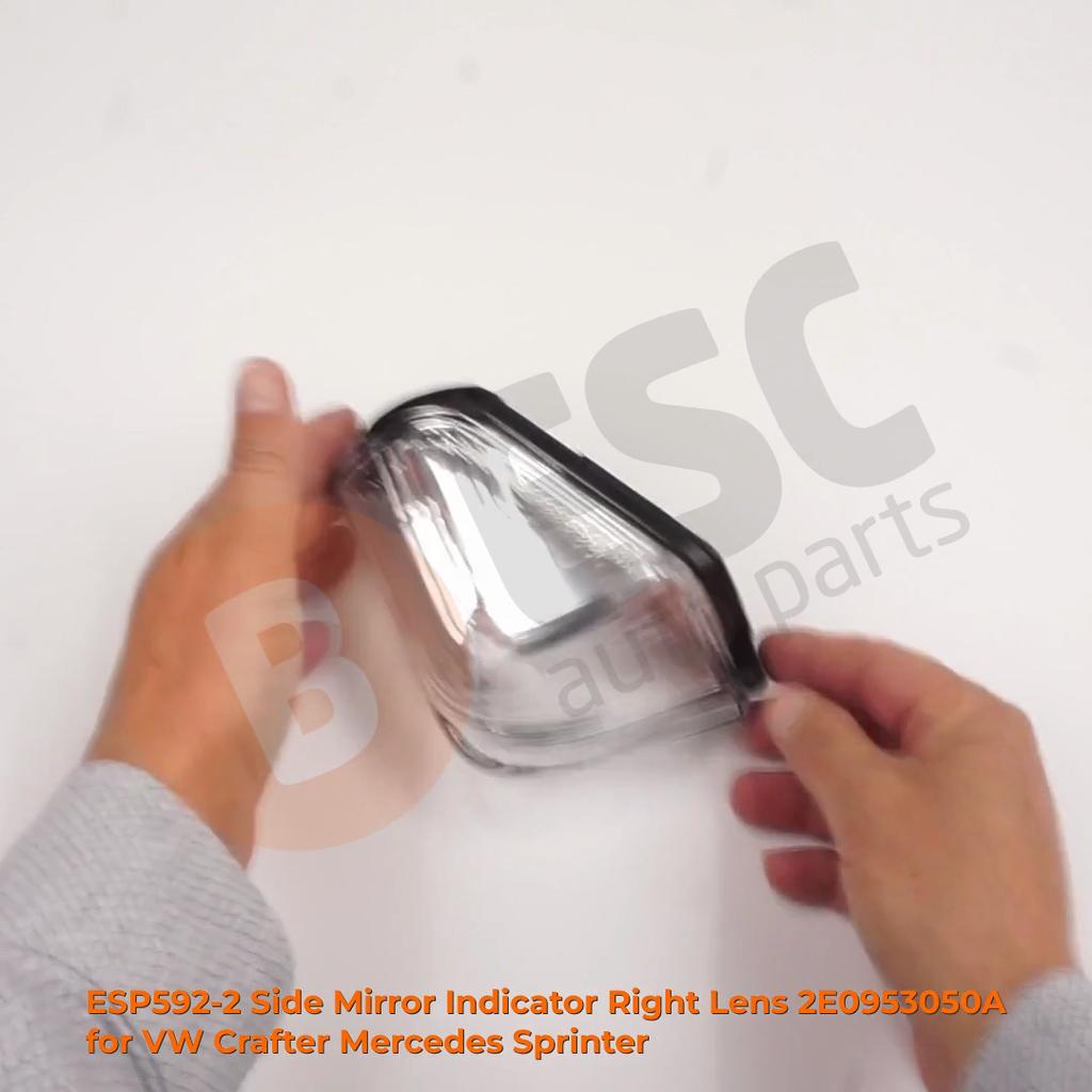 ESP592-2 Side Wing Mirror Indicator Lamp Indicator Repeater Blinker Lens Right for VW Crafter 1 Mercedes Sprinter 906 2E0953050A
